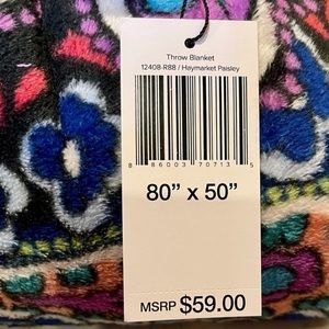 Vera Bradley “Haymarket Paisley” throw